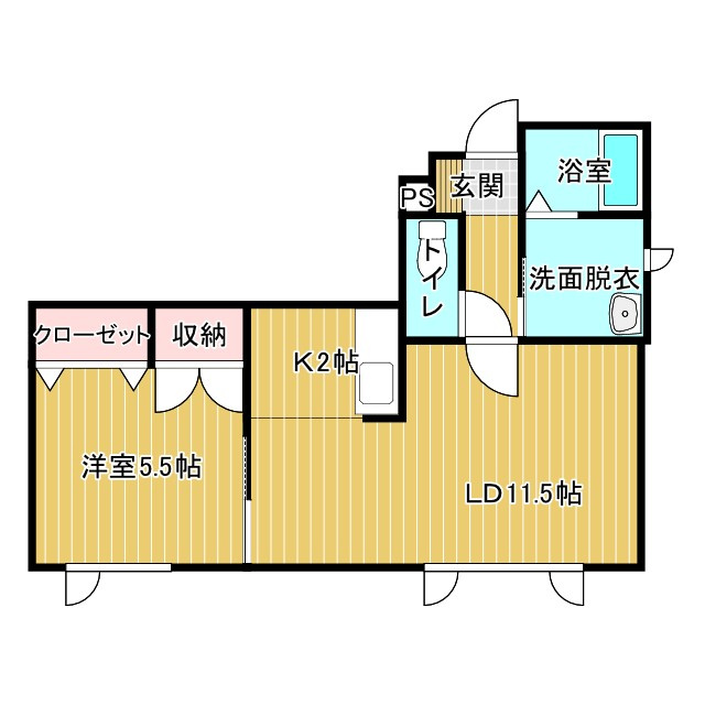 ハスコート池田の間取り