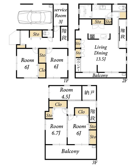 【間取り】 | 北千住戸建て