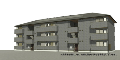 【外観パース】 |  サンガーデン新山口　B