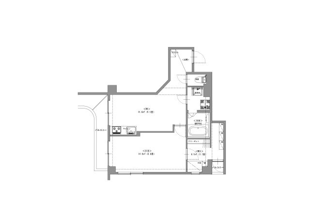 てんぐ屋西新ビルの間取り