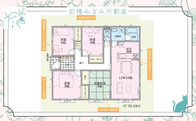 【新築平屋】伊勢崎市田中町第2　限定１棟　クレイドルガーデン　新築建売の間取り