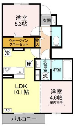 D-ROOM天が岡の間取り