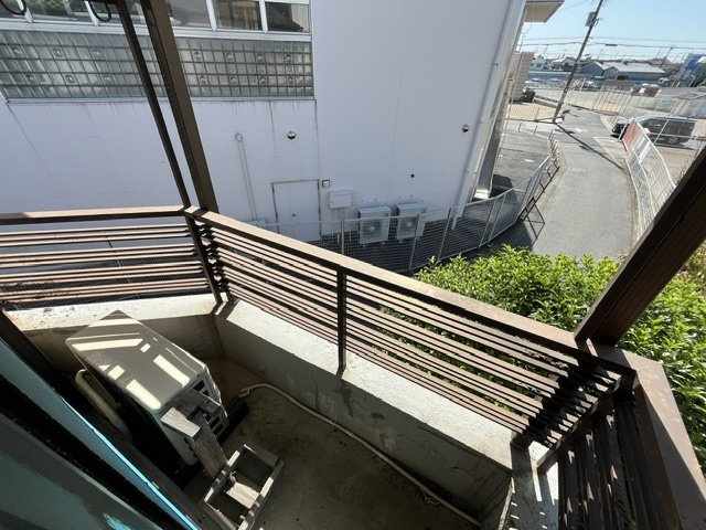 福田貸家のバルコニー