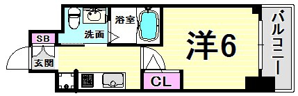 エステムプラザ神戸西Ⅳインフィニティの間取り