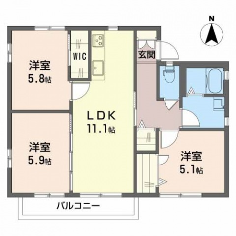 メイプル仁保南の間取り