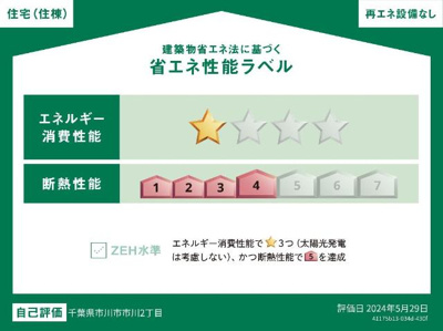 【外観】 | ピーニャ市川 | 省エネ性能ラベル