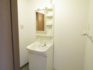 忙しい朝には欠かせない洗面所です