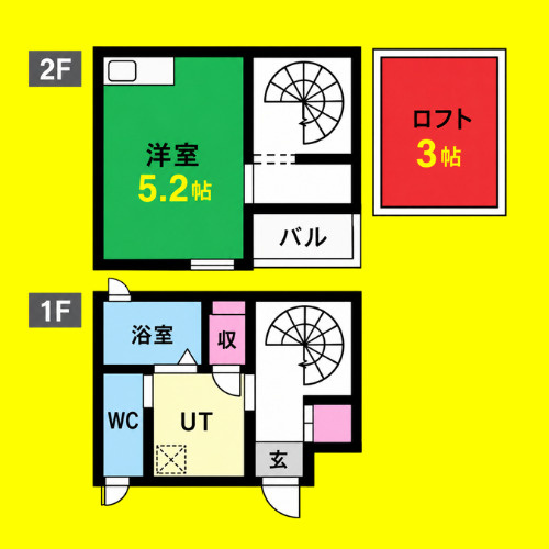 アヴェニールミズキ　名古屋市賃貸　仲介手数料無料の間取り
