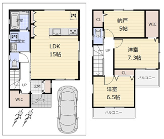 【間取り】 | 城陽市寺田今堀　新築戸建