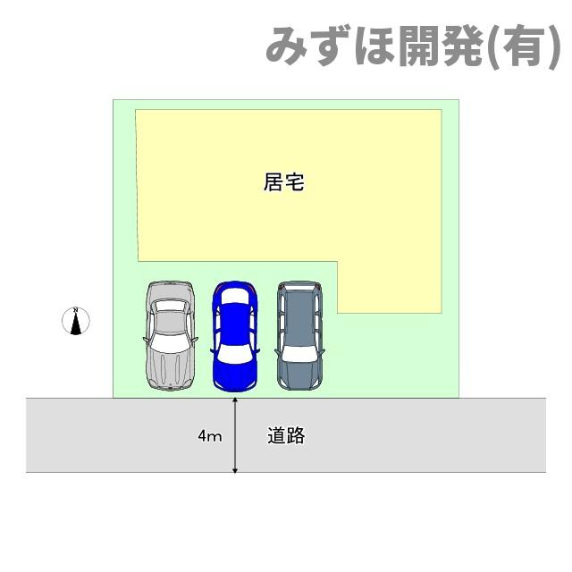 山形市大野目二丁目4-18の区画図