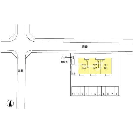 シェソワの区画図|高崎、前橋のお部屋探しはエンドスケープまで！お客様の理想お聞かせ下さい♪