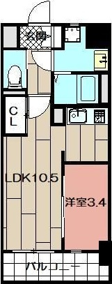 THE APARTMENT 開の間取り