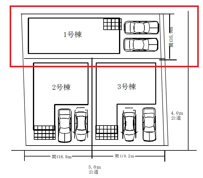 加古郡播磨町東本荘1丁目　　山陽電鉄「播磨町駅」徒歩2分の区画図