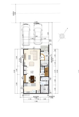 【区画図】 | 駿河区石田1丁目5期　新築戸建　1号地 | 2台並列駐車可能！ゆったりスペースで、駐車も楽ちん♪