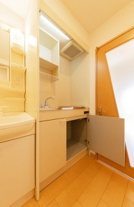大阪市中央区谷町６丁目の賃貸マンションのキッチン