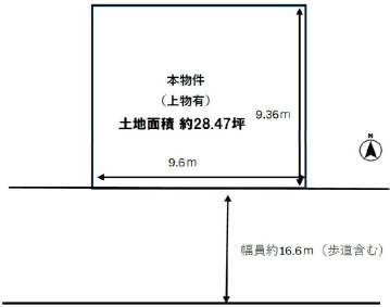 箕面市桜ヶ丘１丁目　土地の土地図