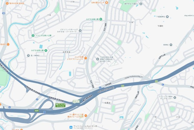 神戸市垂水区桃山台　第2期　新築一戸建ての地図