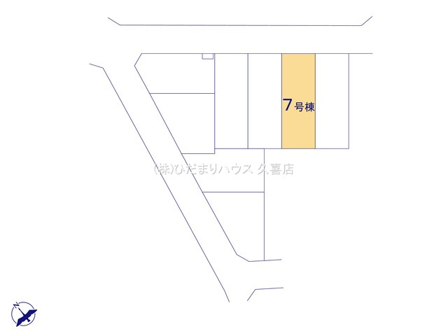 久喜吉羽第5　新築一戸建て　07　リーブルガーデンの区画図|全８棟