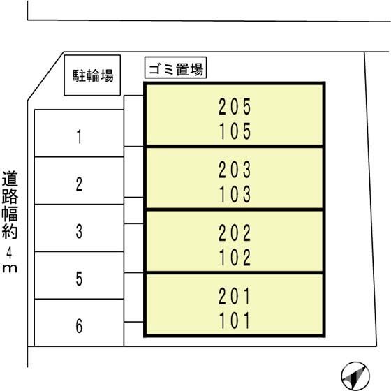 エトワールミカサの区画図