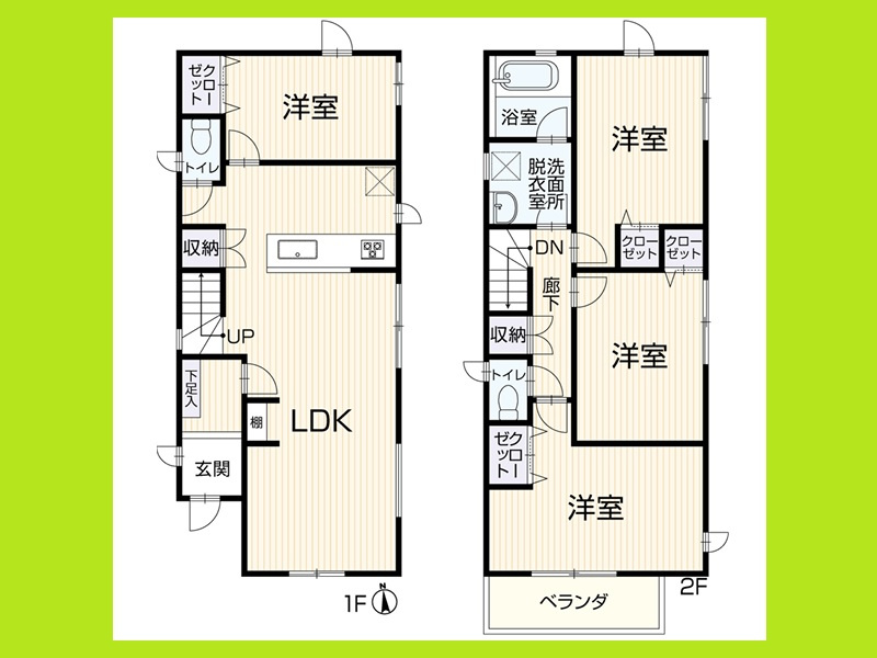名古屋市北区上飯田北町４丁目の中古一戸建の間取り|◇間取図◇