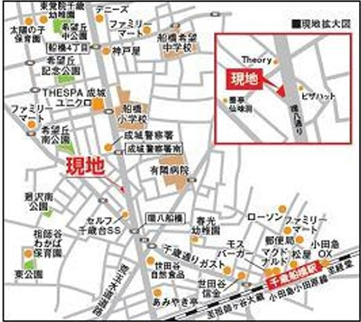 Ｇｌａｎｚ千歳台の地図
