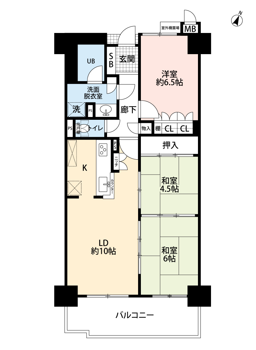 サーパス大輪町の間取り