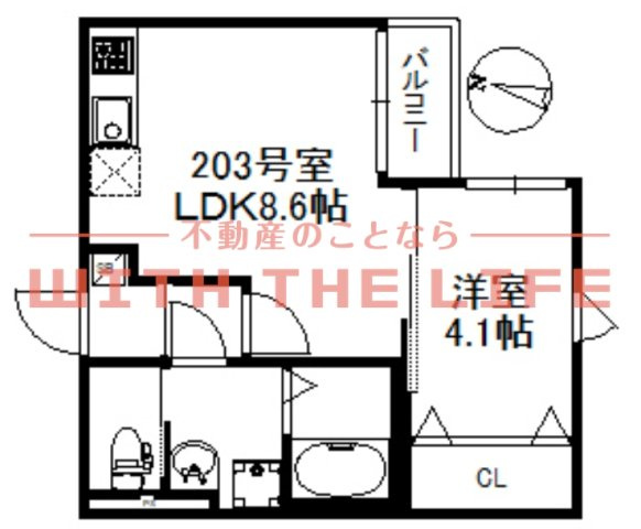 メゾンソレイユ久留米 A【キャッシュバック対象物件】の間取り