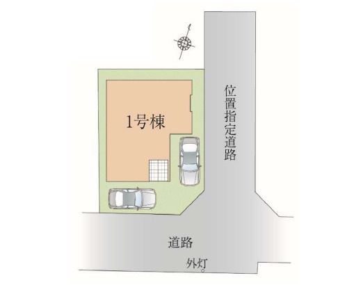 練馬区西大泉5丁目　土地34坪超　ZEH水準住宅　限定1棟の区画図