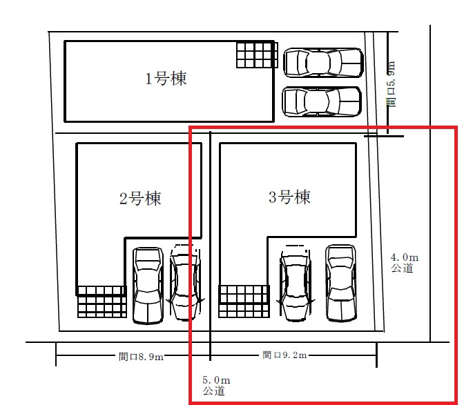加古郡播磨町東本荘1丁目　　山陽電鉄「播磨町駅」徒歩2分の区画図