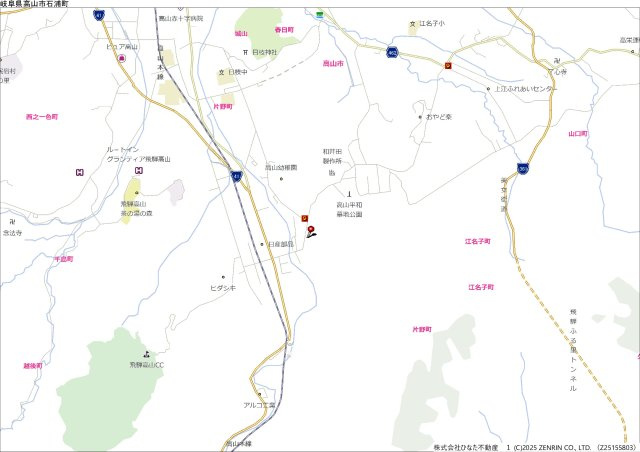 戸建　高山市石浦町4丁目　2500万　中古事業所の地図