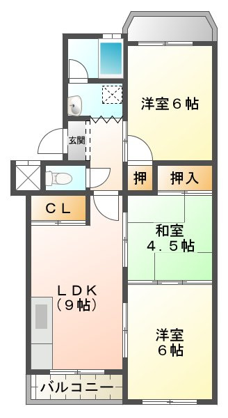 荒木マンションの間取り