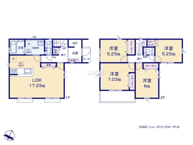 【間取り】 | 新築戸建／ふじみ野市鶴ケ舞１丁目（全1棟）
