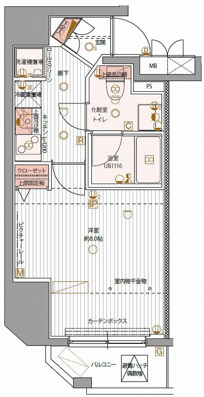 パティーナ上野 の間取り