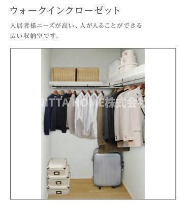 （仮称）丹波篠山市中野新築アパートの収納|【完成イメージ図】洋室には衣類などを収納できるクローゼットが付いています＊