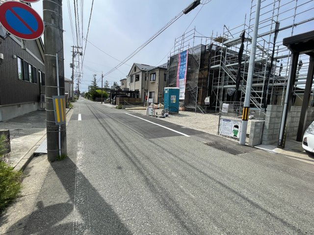 【新築戸建て】秋田市広面第9　1号棟の前面道路含む現地写真|2026年6月20日撮影