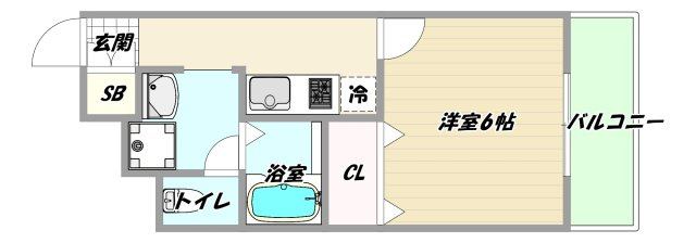 大阪市淀川区木川西２丁目の賃貸マンションの間取り