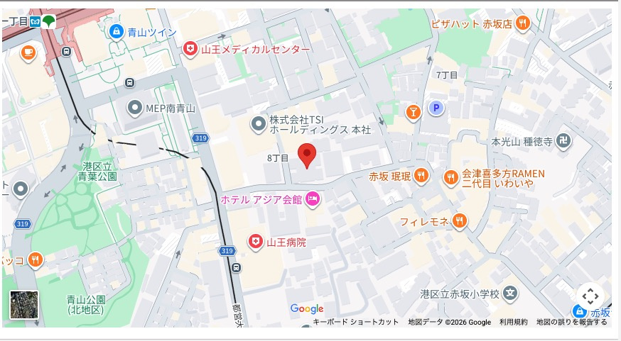 ★仲介手数料無料★赤坂Grand House(インフレはまだまだ進みます、都心不動産がさらなる値上がる前に検討ください）の地図
