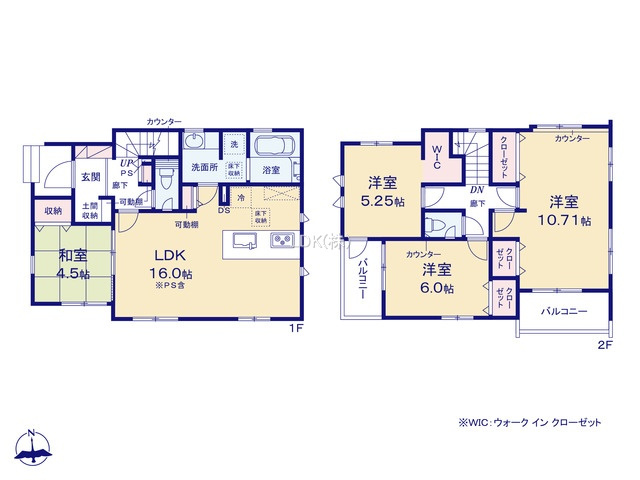 【間取り】 | 新築戸建／ふじみ野市長宮２丁目（全2棟）