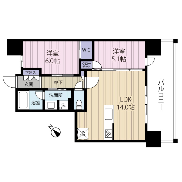 2LDKの間取りです★