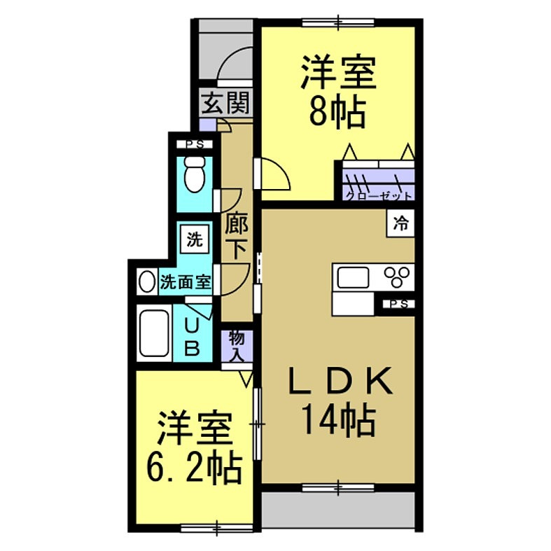 アスピリア　Iの間取り