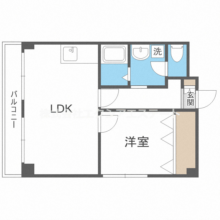 メジェーム住吉の間取り