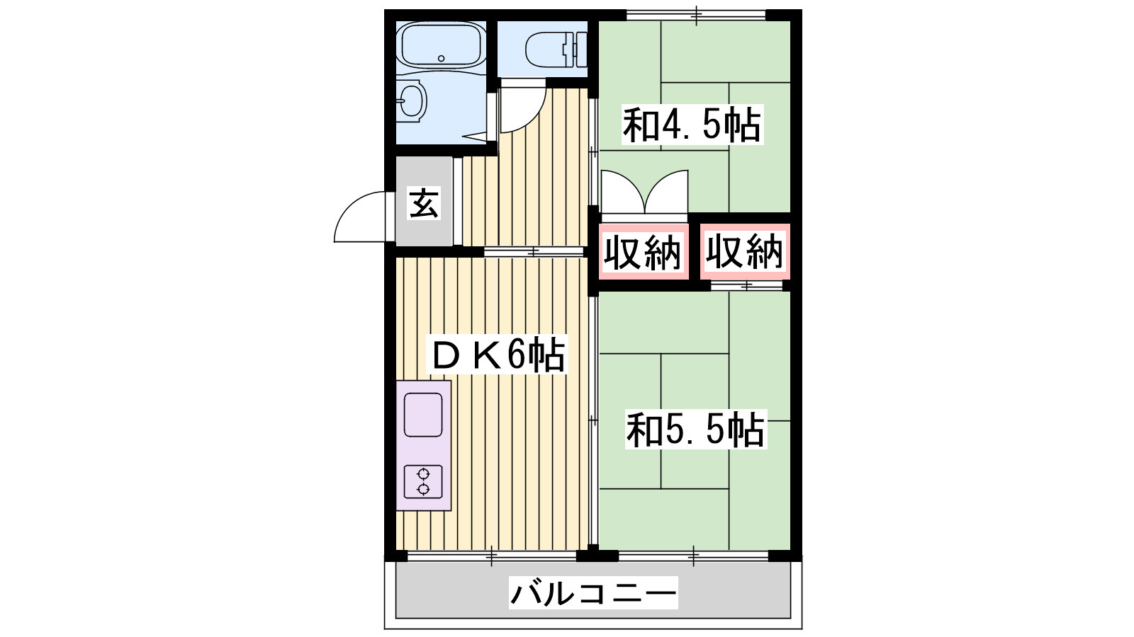 土山ハイツの間取り