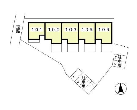サニーサイド　Ⅲの区画図