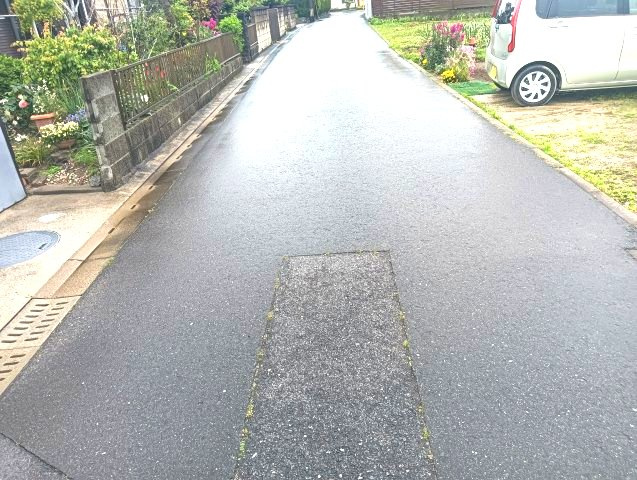 みやき町大字簑原　売地の前面道路含む現地写真|前面道路含む現地写真です
