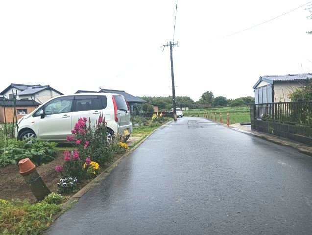 みやき町大字簑原　売地の前面道路含む現地写真|前面道路含む現地写真です