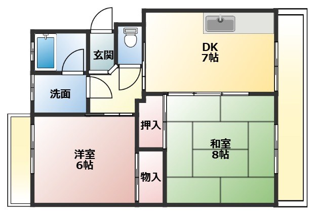 ピースフルマンションの間取り