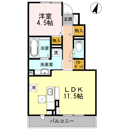 ヴィラコスモスの間取り