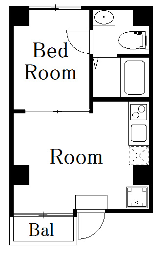 DECOR RESIDENCE田原町の間取り