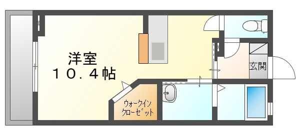 ＰＲＯＮＵＢＥ関　Ｂの間取り