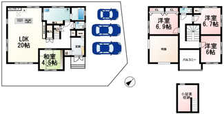 【間取り】 | 草津市下笠町ニュータウン２期２号地